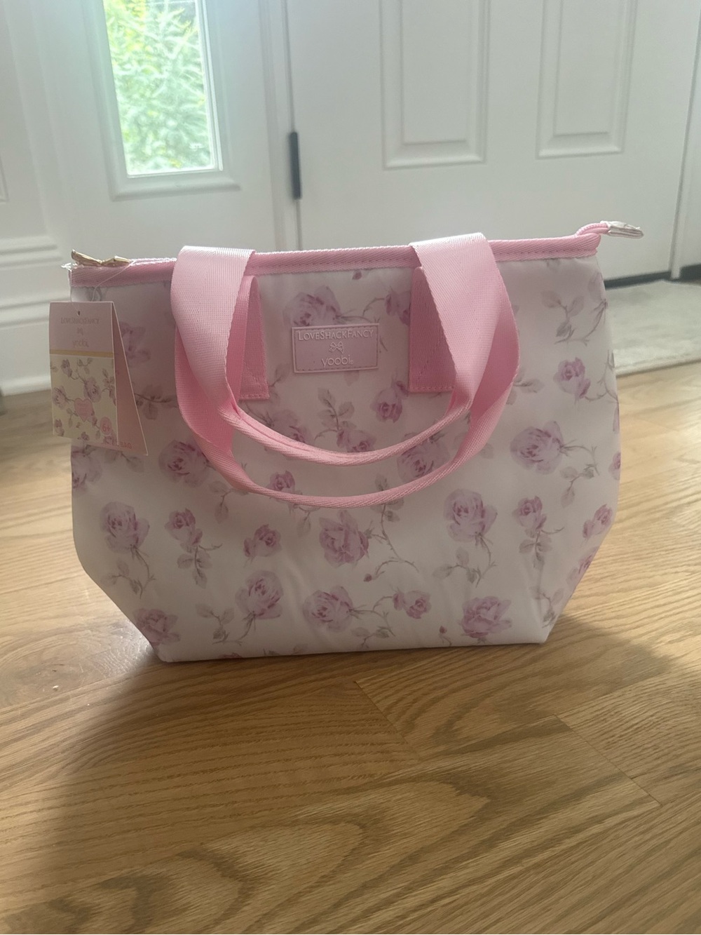 LoveShackFancy Pink Floral Lunch Tote NWT